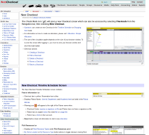 Screenshot of the WebCheckout Wiki.